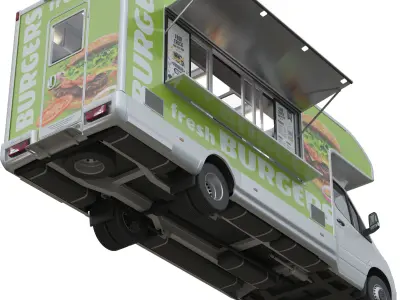 Food Truck Sprinter 3D model