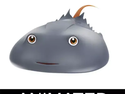 Horseshoe Crab Animated  Low-poly 3D model