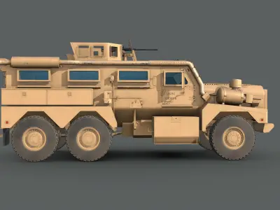 Cougar 6x6 MRAP 3D model