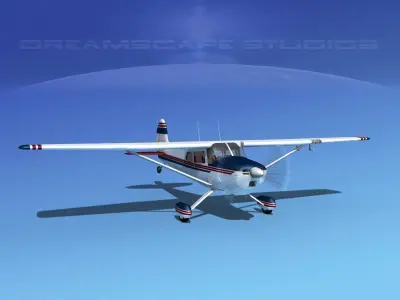 Cessna 170 V09 3D model