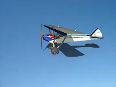 Heath Parasol Toy Plane 2 3D model