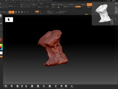 3D printing of apple core can be used for commercial use 3D print model