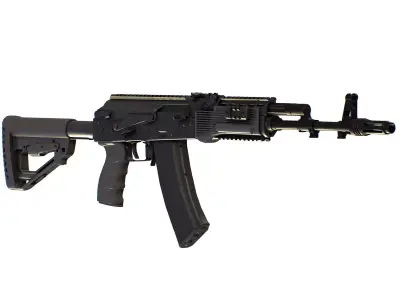 Kalashnikov Assault Rifle AK-300 Gun AKs AKM Low-poly 3D model