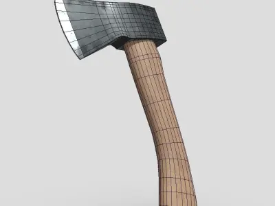 CC0 - Hatchet Free low-poly 3D model