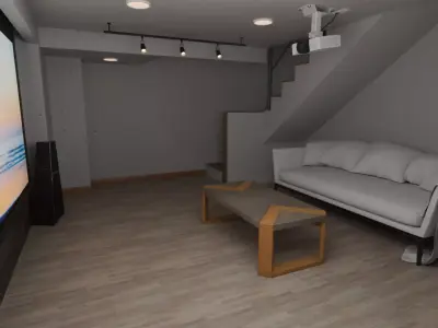 The underground theater room 3D model