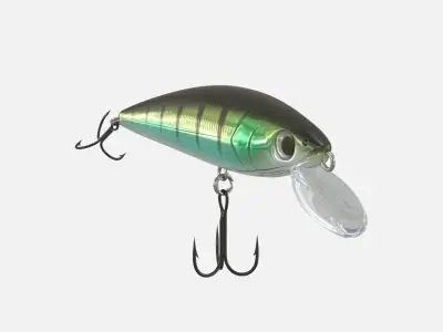 Crankbait fishing lure  3D model