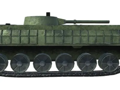 Low Poly BMP1 IFV Low-poly 3D model