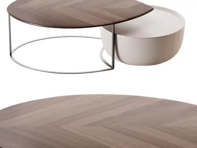 Marshall Wooden Coffee Table 3D model