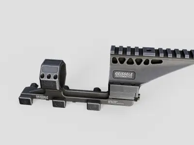 Geissele Super Precision 34mm Vanguard Scope Mount Free low-poly 3D model