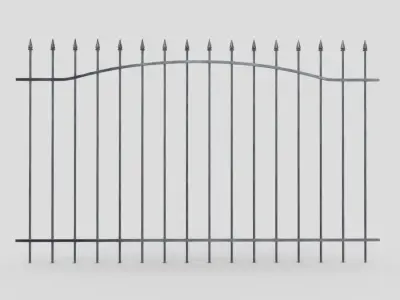 CC0 - Iron Fence Free low-poly 3D model