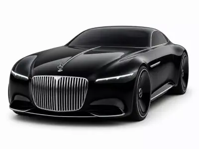 Futuristic Mercedes-Benz Luxury Coupe Concept 3D model