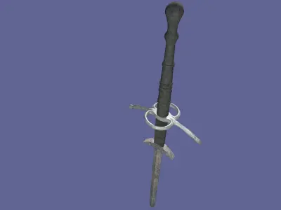 Two-handed Sword Low poly Free low-poly 3D model
