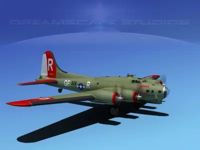 Boeing B-17G Flying Fortress HP V01 3D model
