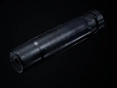 UMP 45 PBR Low-poly 3D model