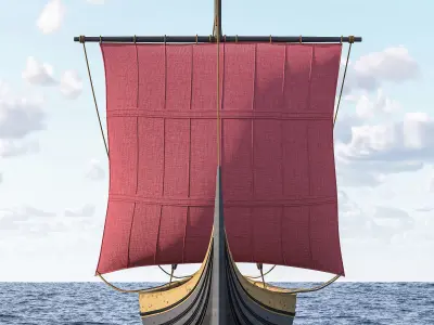 Viking Trader - Skuldelev 3 3D model