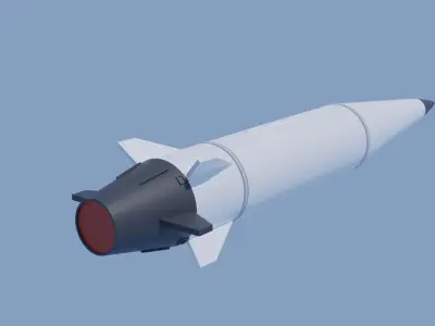 Kh-47m2 Hypersonic Missile 3D model