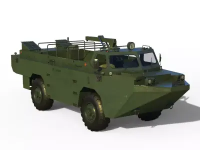 Pegaso 3550 1 VAP amphibious Low-poly 3D model