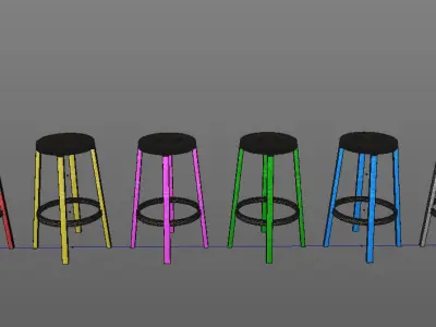 Step high stool by Established and Sons 3D model