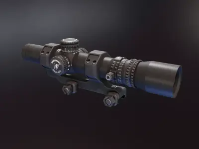  Nightforce NXS 25 10x24 Low-poly 3D model