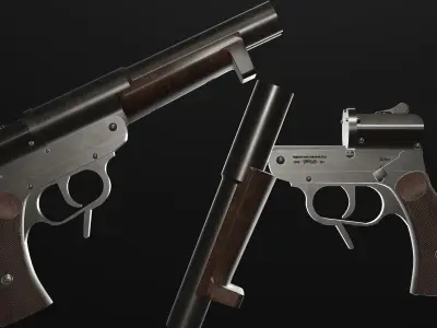 Walther Model SLD Free low-poly 3D model