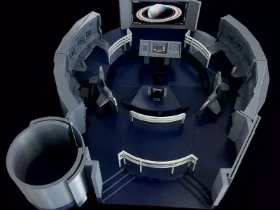 Custom USS Enterprise NX-01 Bridge 3D print model