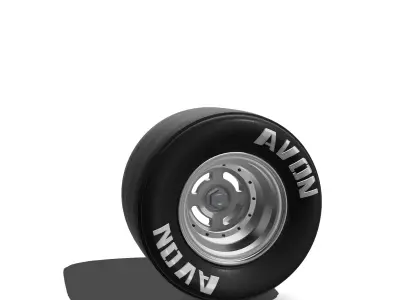 15inch Vintage Racing Wheels Jelly Bean x3 offsets with Tires 3D print model