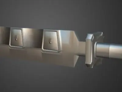 Sci-fi Sword  Low-poly 3D model
