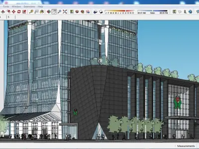 Sketchup Residential Complex A1 3D model