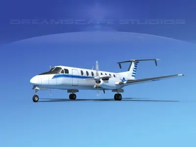 Beechcraft C-12J Huron China 3D model