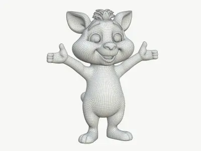 High-Quality Cartoon Lion 3D model