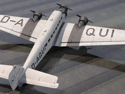 Junkers Ju-52 1m 3D model