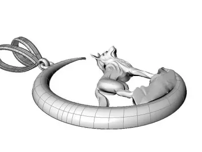 wolf clone gold 3 dm rihino 3D model