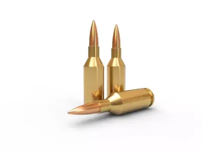 243 Winchester SSM Ammo Low-poly 3D model