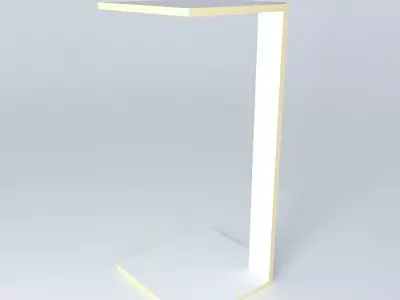 WCFILLER table with light on top Free 3D model