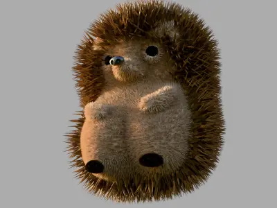 Cartoon Hedgehog 3D model
