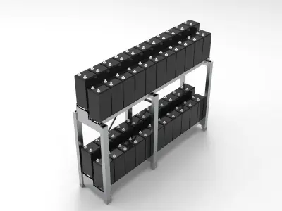 Battery Rack 3D model