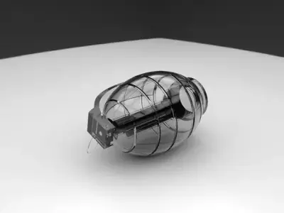 Grenade glass ball 3D print model