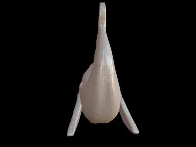 WHALE Low-poly 3D model
