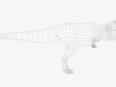 Giganotosaurus tyrannosaurus Low-poly 3D model