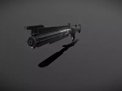 Star wars dc-15c blaster Low-poly 3D model