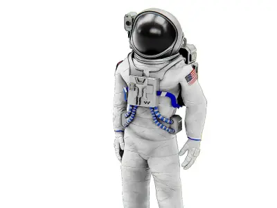 ASTRONAUT M-50 Rigged for Unreal Engine - Unity - MIXAMO 3D model