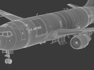 Boeing KC-46 Pegasus with Cockpit 3D model