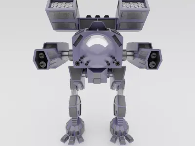 Madcat War Robot Free 3D model