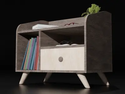 Modern Drawer Free 3D model buy