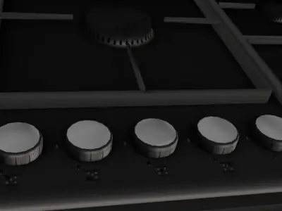 vintage style kitchen Free low-poly 3D model