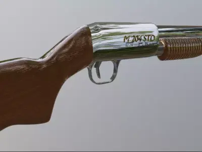 M 204 STD 12GA 76mm Exact Real Shotgun Low-poly 3D model