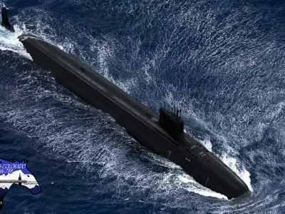 USS Colorado (SSN-788) 3D model