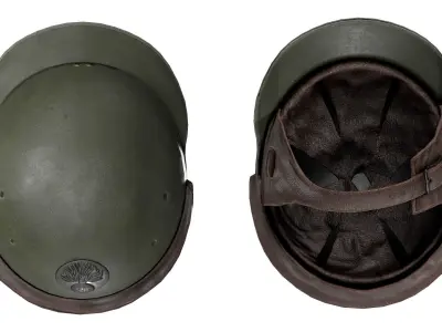 FRENCH WWII HELMET MODELE M35 Low-poly 3D model
