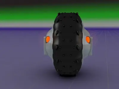 Futuristic Bike Wheel 3D model