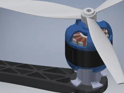 Flycam Drone Assembly  3D model